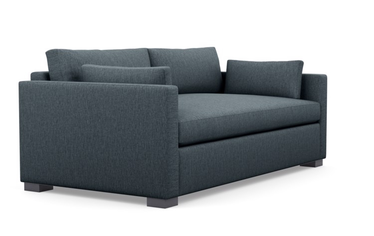 Charly Sleeper Sofa with Sleepers in Rain Fabric with matte black L Leg - Image 3