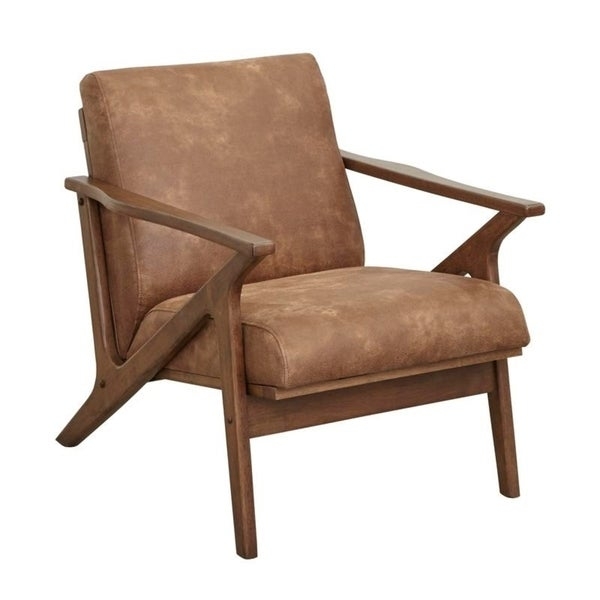 Simple Living Bianca Mid-century Solid Wood Chair - Camel Brown - Image 1