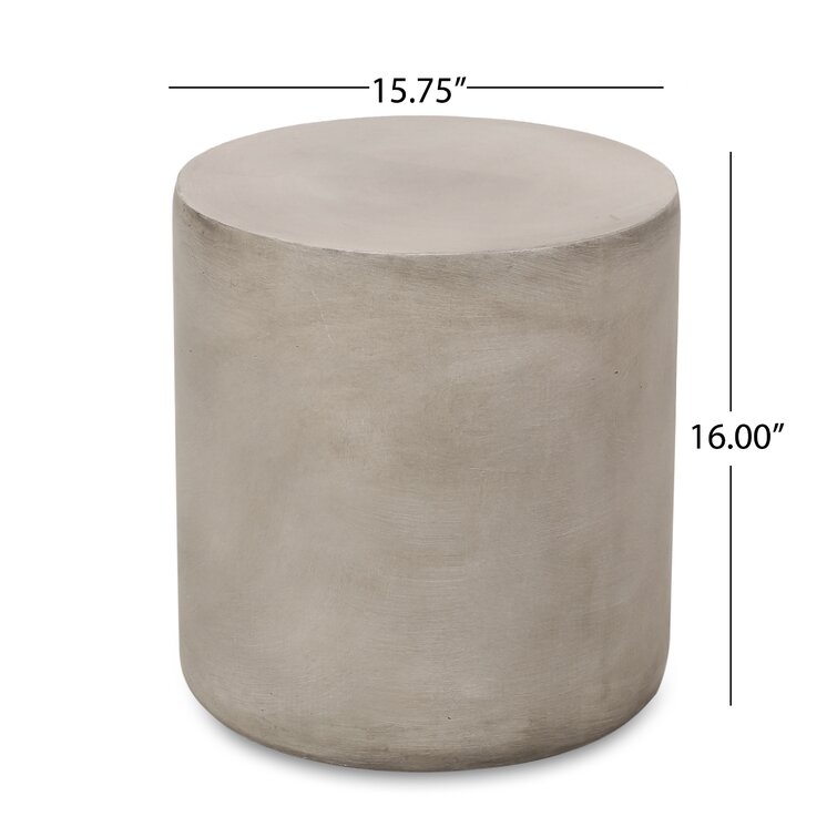 Belsy Stone/Concrete Side Table - Image 1