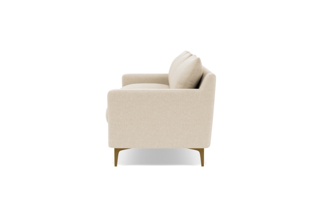 Custom: SLOAN 3-Seat Sofa /  Sand + Brass - Image 2