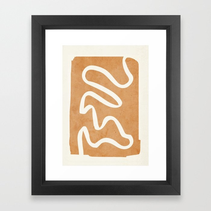 abstract minimal 31 Framed Art Print - Image 0