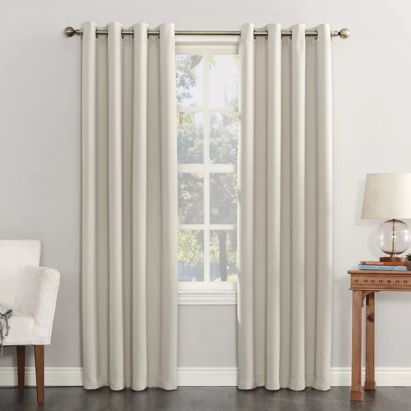 Wayfair Basics Solid Blackout Grommet Single Curtain Panel - Image 1