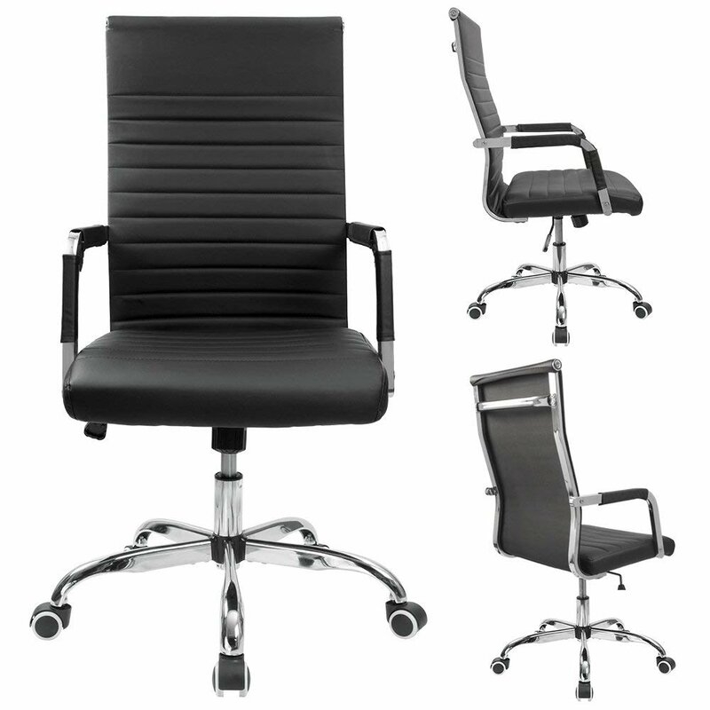Renda Mid-Back Ribbed Conference Chair - Image 2