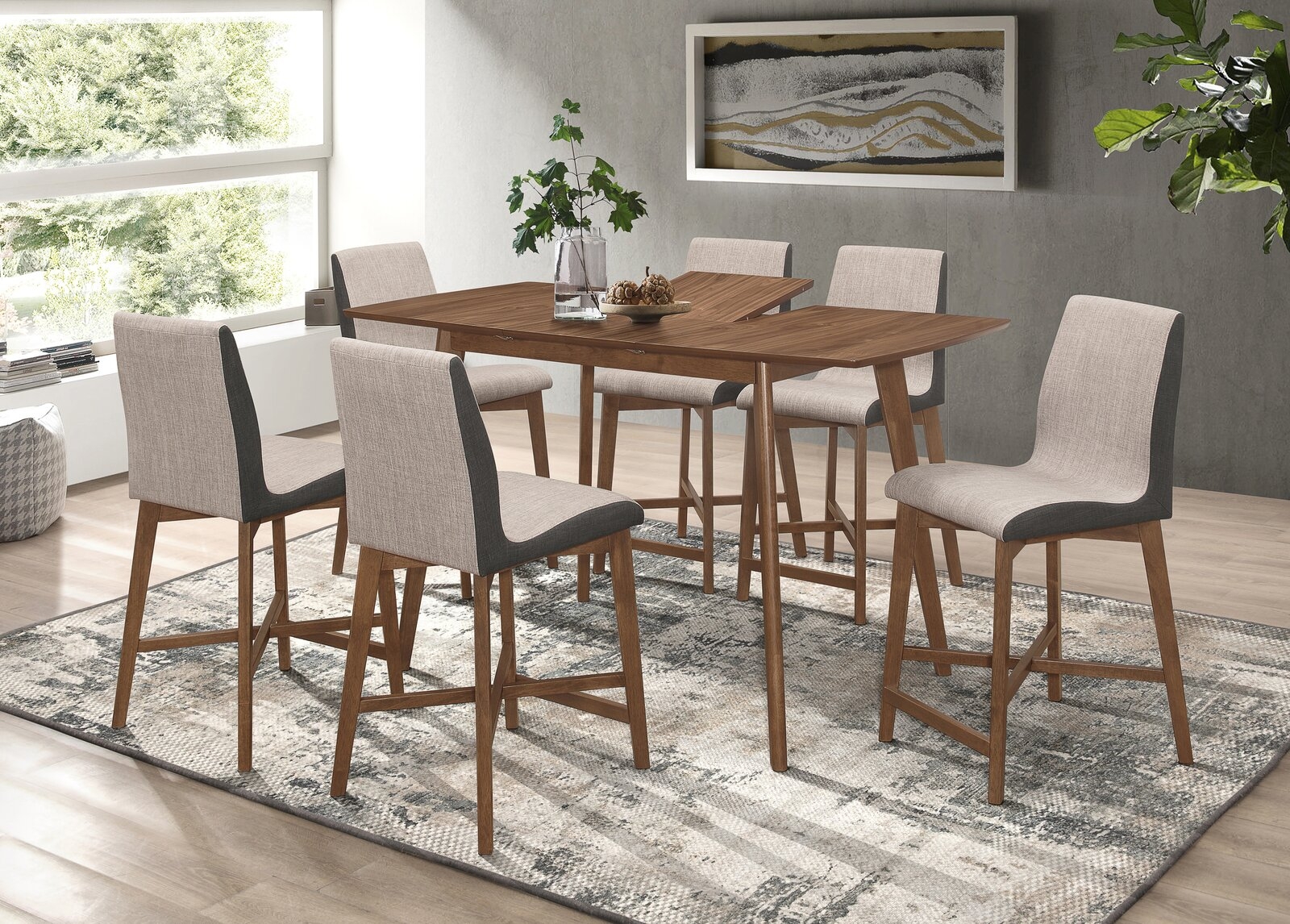 Annemore Counter Height Butterfly Leaf Dining Table - Image 1