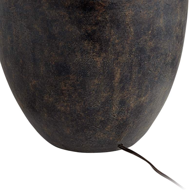 Massa Black Terracotta Jar Table Lamp - Image 2