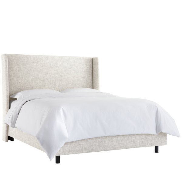Alrai Upholstered Standard Bed - King - Zuma White - Image 1