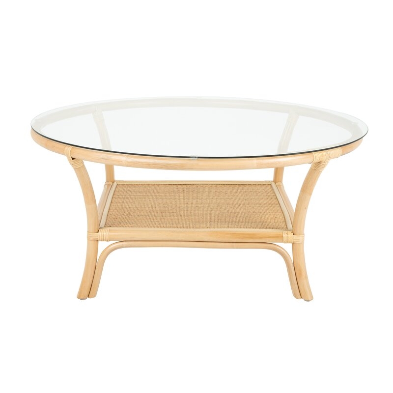 Medrano Rattan Coffee Table with Storage - Image 0