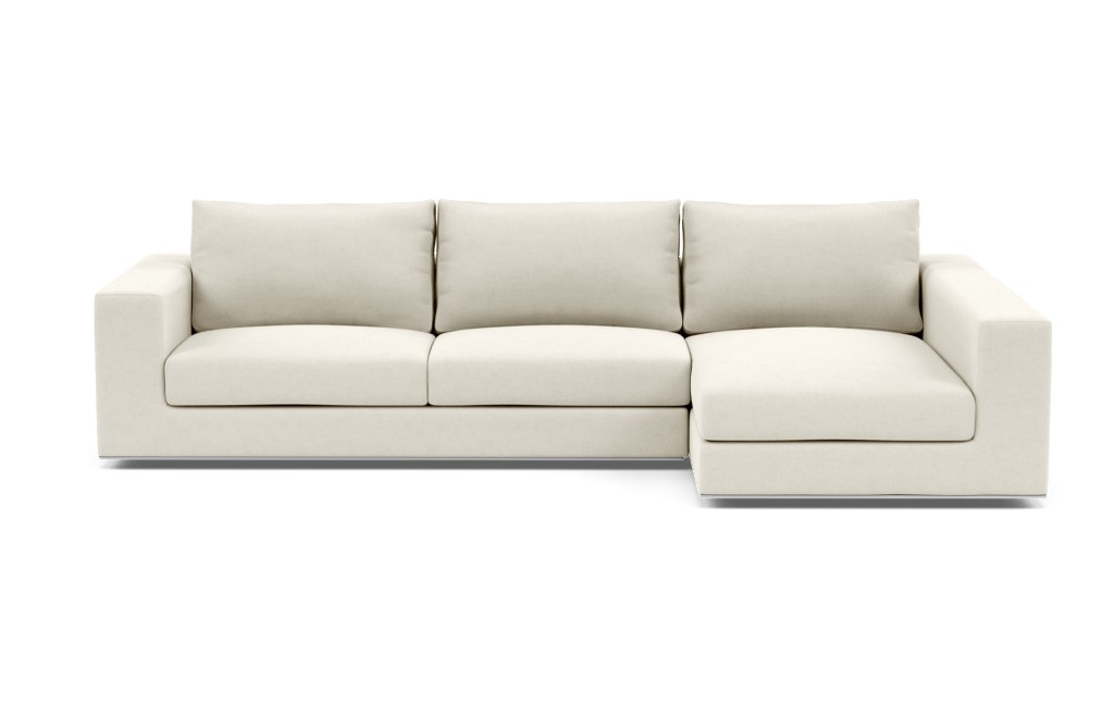 WALTERS Sectional Sofa with Right Chaise/ Chalk - Image 0