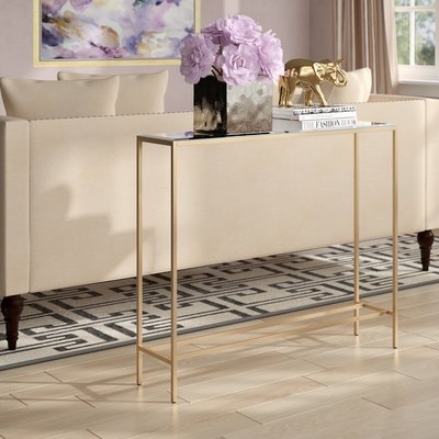 Romaine Console Table with Mirrored Top - Image 0