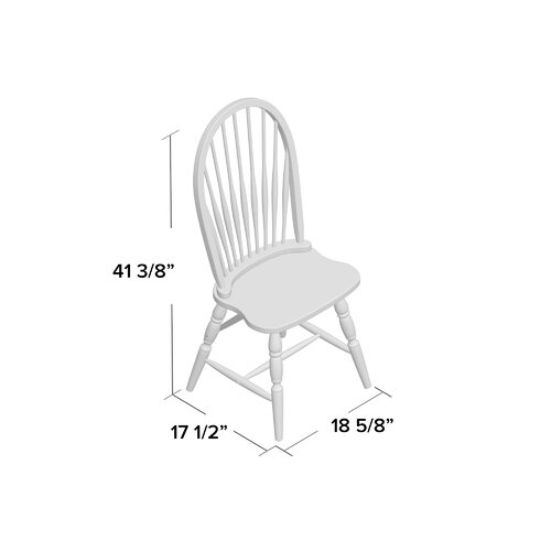 Biermann Solid Wood  Windsor Back Side Chair - Image 5