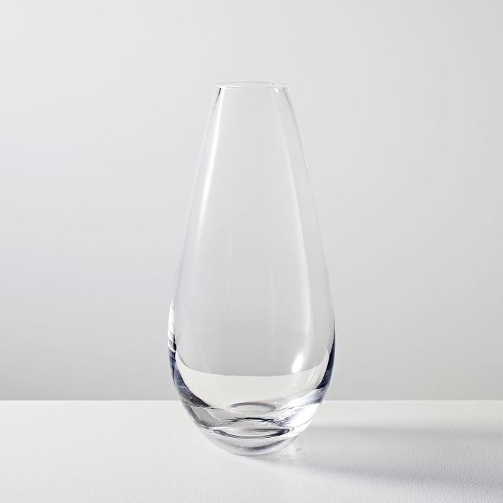 Foundations Mixed Material Collection - Glass tapered vase - 10" - Image 0