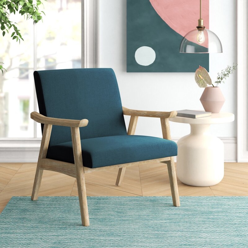 Kayla Lounge Chair -Blue - Image 4