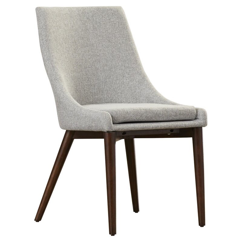 Aaliyah Cotton Upholstered Side Chair in Gray (set of 2) - Image 0