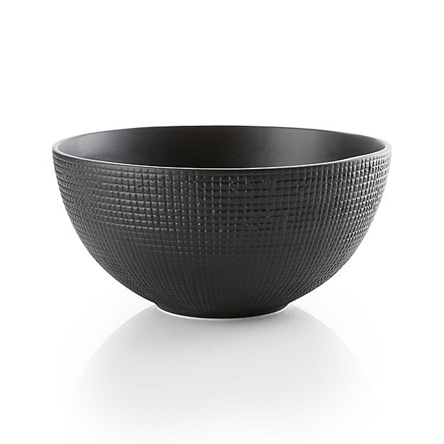 Matte Black Large Ceramic Bowl - Image 0