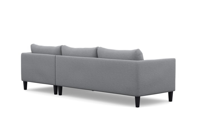 OWENS Sectional Sofa with Right Chaise,  Painted Black Tapered Square Wood - Image 2