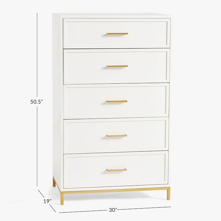 Blaire 5-Drawer Tall Dresser - Image 4