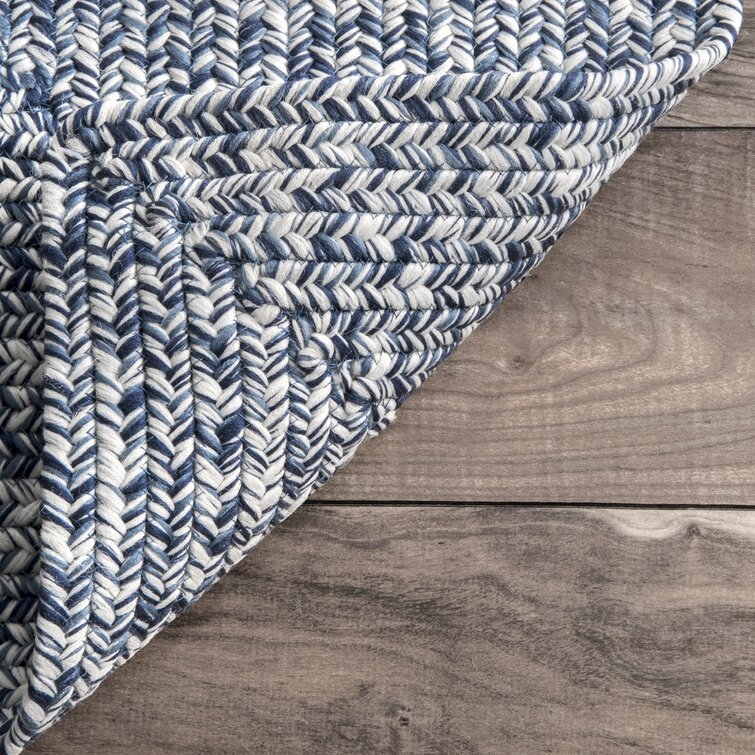 Killebrew Handmade Braided Indoor / Outdoor Area Rug in Blue - Image 1