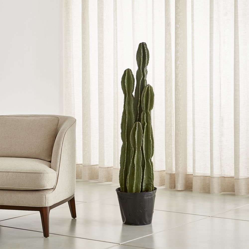 Faux Potted Cactus - Image 0