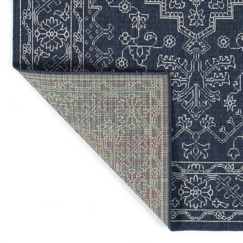 Kirsty Navy Indoor/Outdoor Area Rug - Image 1