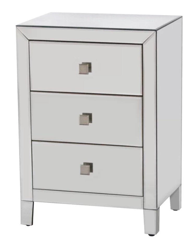 Broadbent 3 Drawer Wood Base Accent Chest - Image 0