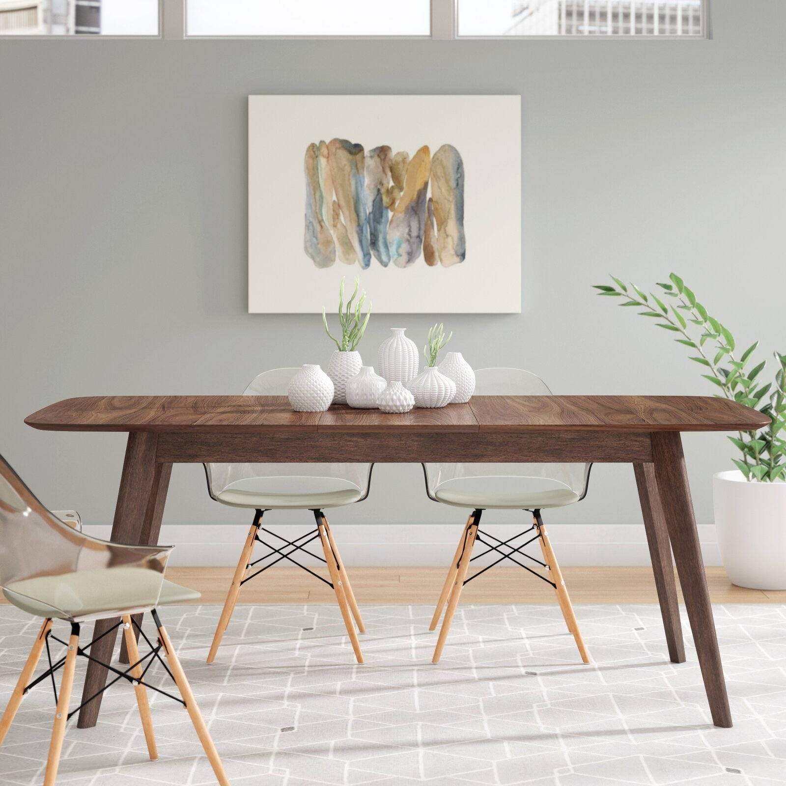 Earls Extendable Solid Wood Dining Table - Image 2
