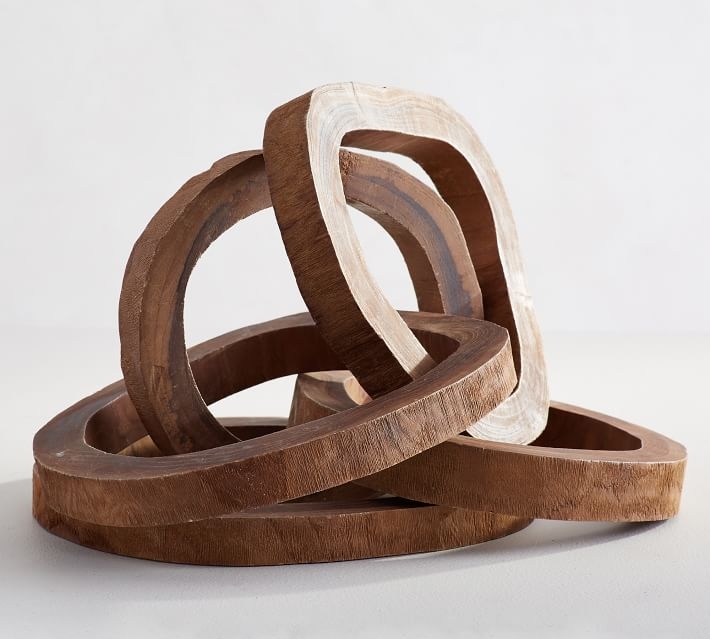 Wooden Links Decorative Object, Large - Image 0