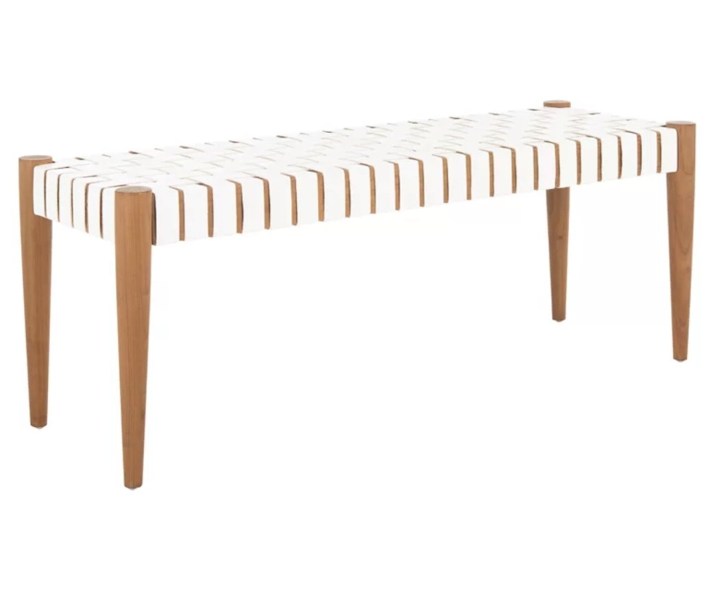 Soleil Genuine Leather Bench - Image 0