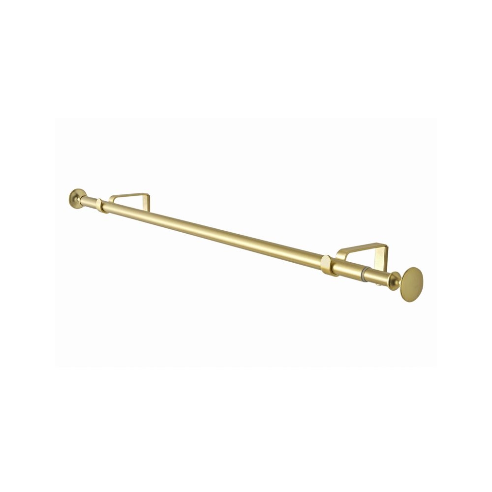 Single 28-48" Gold Curtain Rod, Restock in early december, 2023. - Image 0