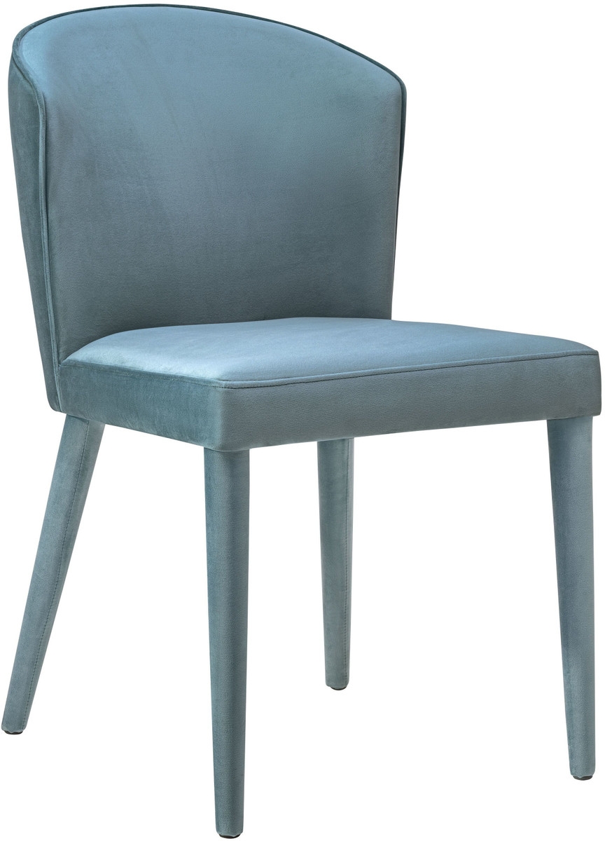 Metropolitan Sea Blue Velvet Chair - Image 0