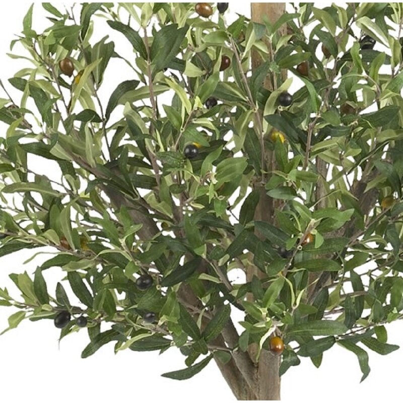 54" Artificial Olive Tree Topiary in Pot - Image 2