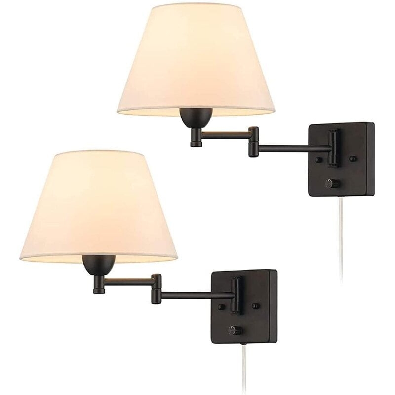 Lilly-Jayne 2 - Light Plug-In Black Swing Arm (Set of 2) - Image 0