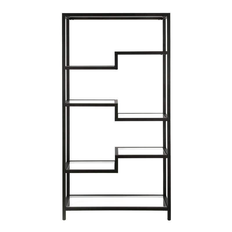 Auguste 68'' H x 34'' W Steel Etagere Bookcase - Image 1