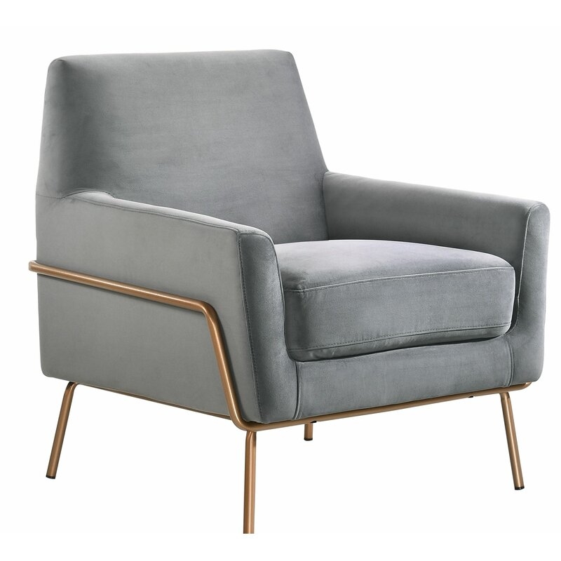 Mayo Modern Armchair- Light Gray - Image 0