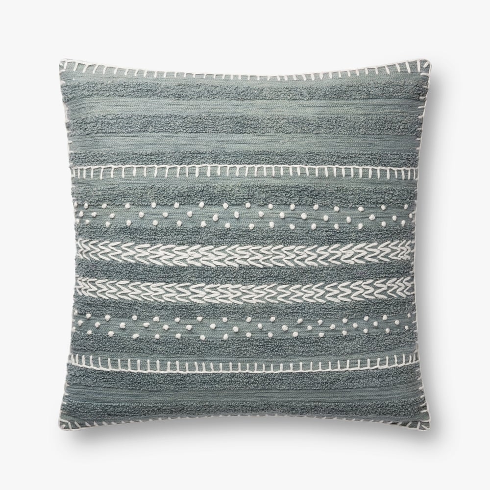 VALENCE PILLOW, BLUE AND GREEN, ED ELLEN DEGENERES CRAFTED BY LOLOI - Image 0