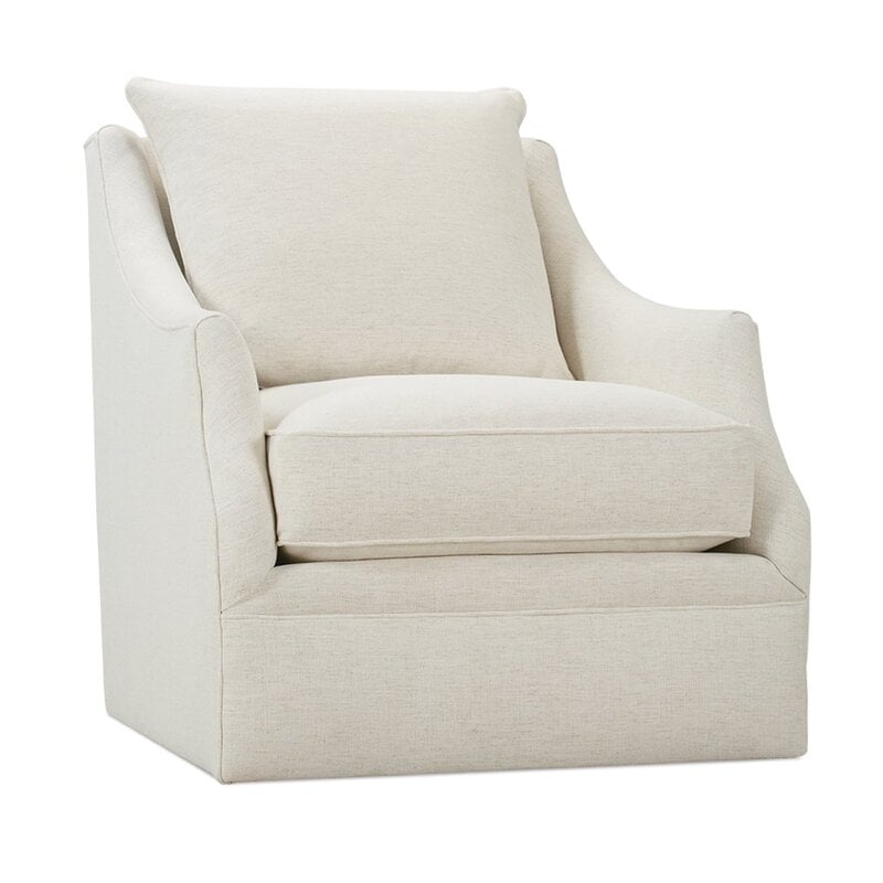 Robin Bruce 33" W Polyester Blend Swivel Armchair - Image 0