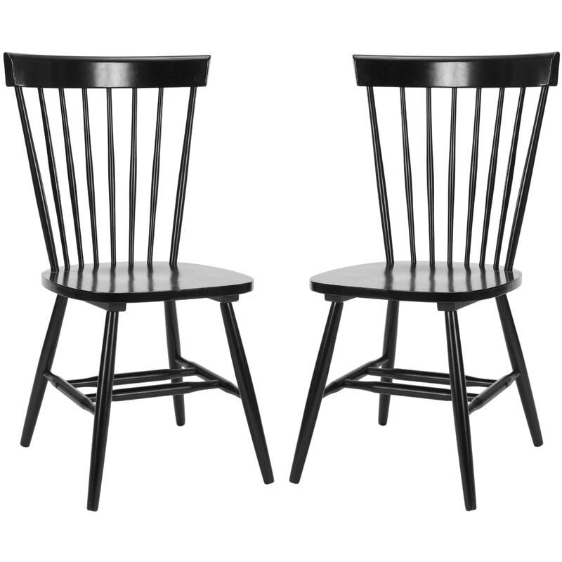 Spindle Solid Wood Windsor Back Side Chair (Set of 2) - Image 0