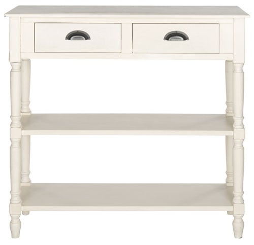 Salem Console Table With Storage - White - Arlo Home - Image 0