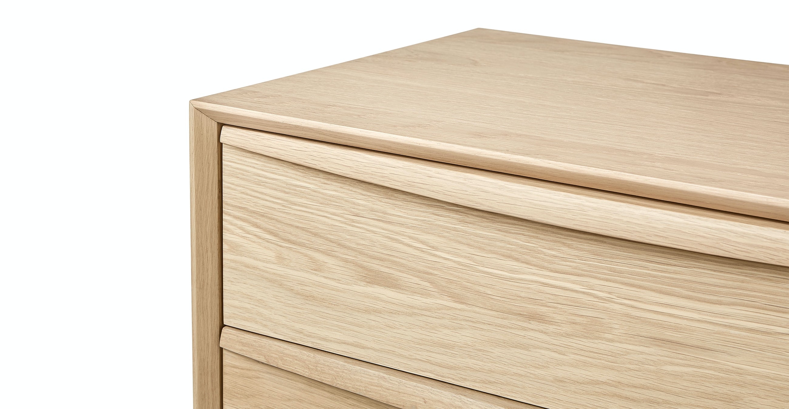 Lenia White Oak 6-Drawer Double Dresser - Image 2