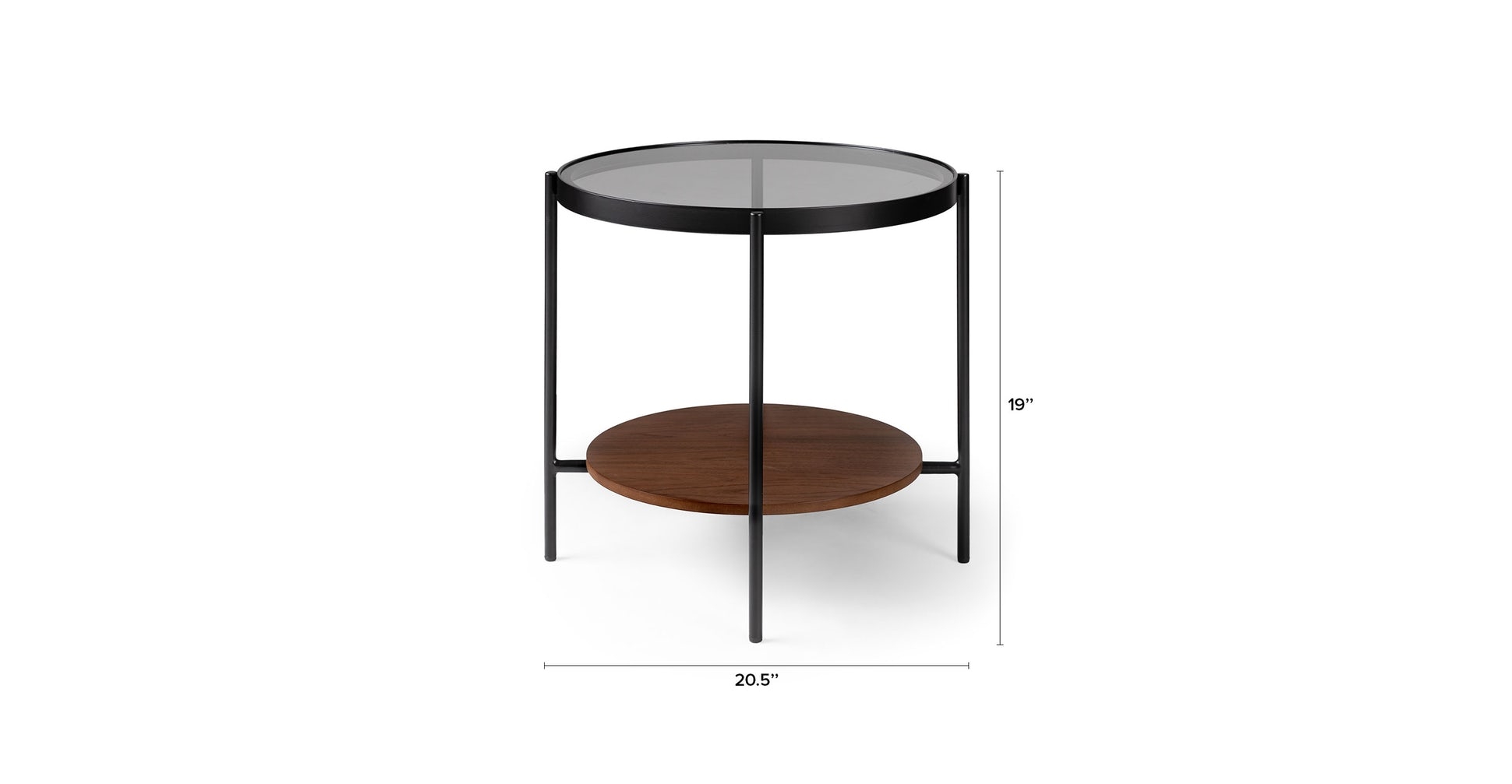Vitri Walnut Side Table - Image 6