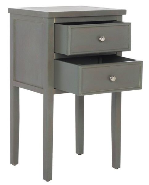 Toby Nightstand With Storage Drawers - French Grey - Arlo Home - Image 3