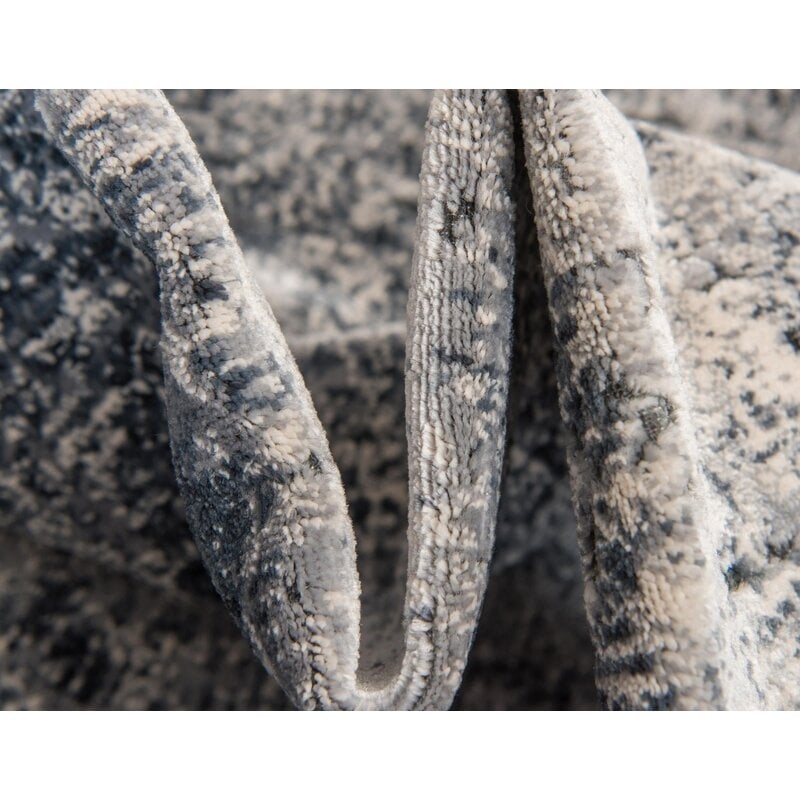 Lanett Oriental Area Rug, Dark Blue, 8' x 10' - Image 1