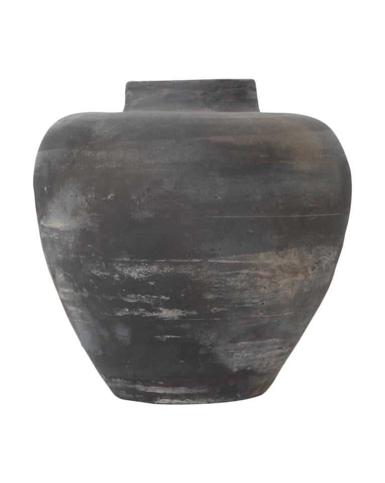Tapered Jar, Matte Gray - Image 0