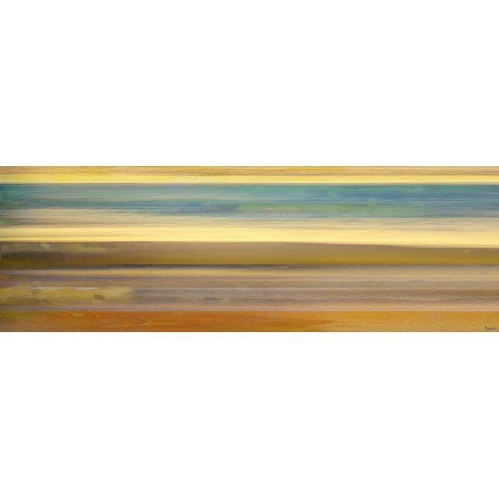 20" H x 60" W 'Sand Streaks' by Parvez Taj Wrapped Canvas Print - Image 0