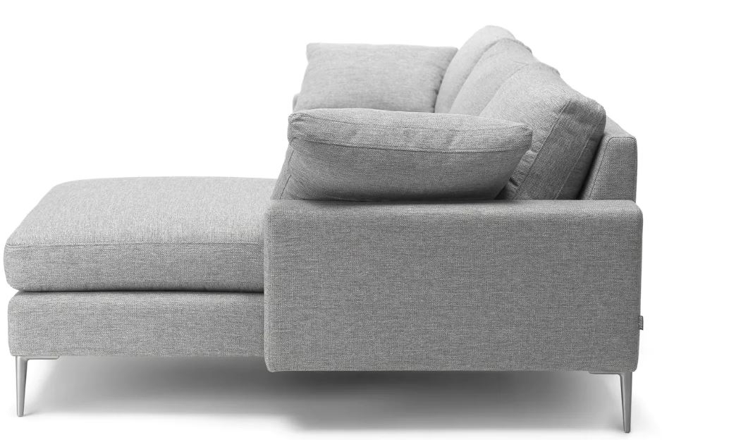 Nova Winter Gray Right Sectional Sofa - Image 3