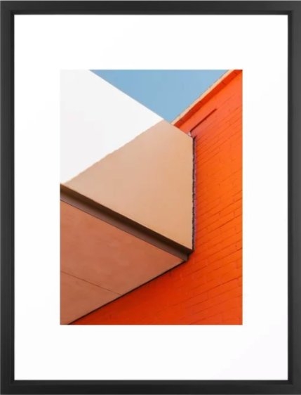 Orange Framed Art Print - Image 0
