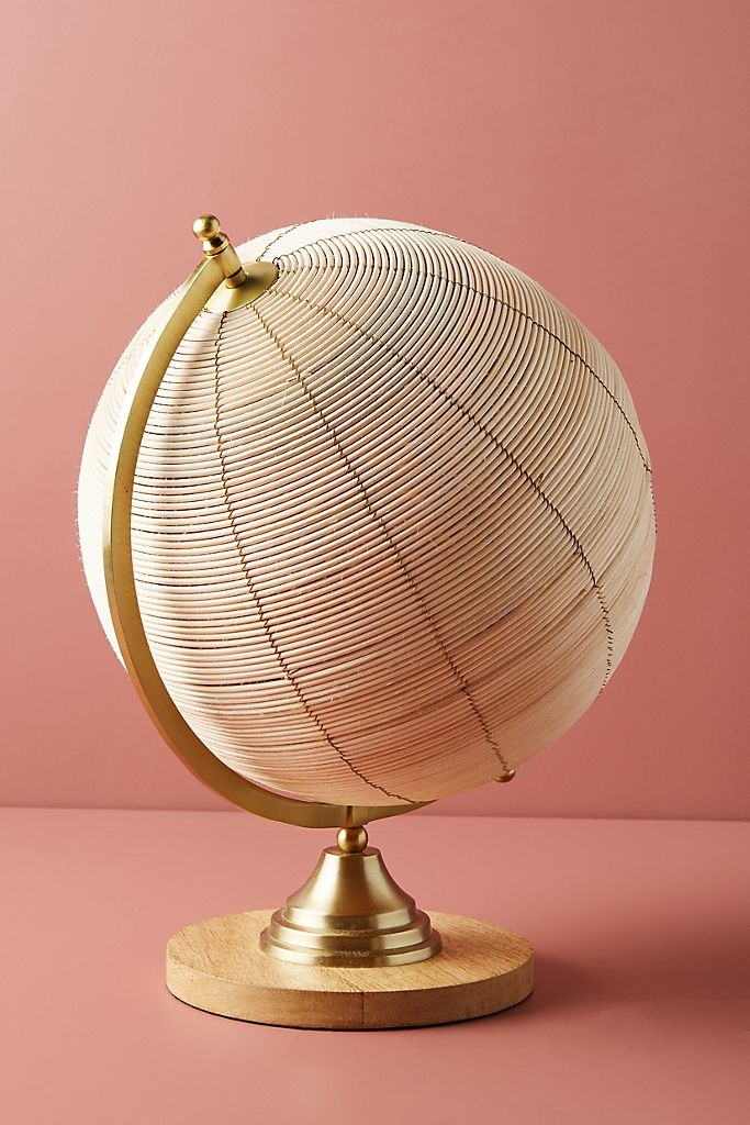Rattan Globe Decorative Object - Small - Image 1