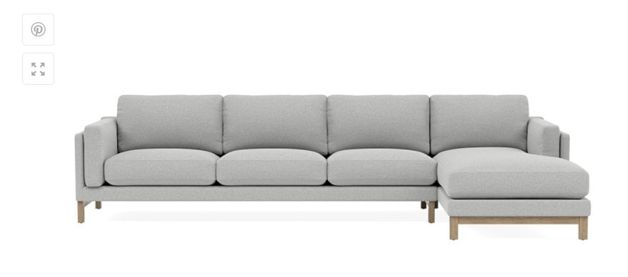 Custom Gaby 4-Seat Right Chaise Sectional - Image 0