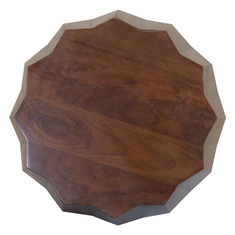 Azevedo Solid Wood Drum End Table - Image 4