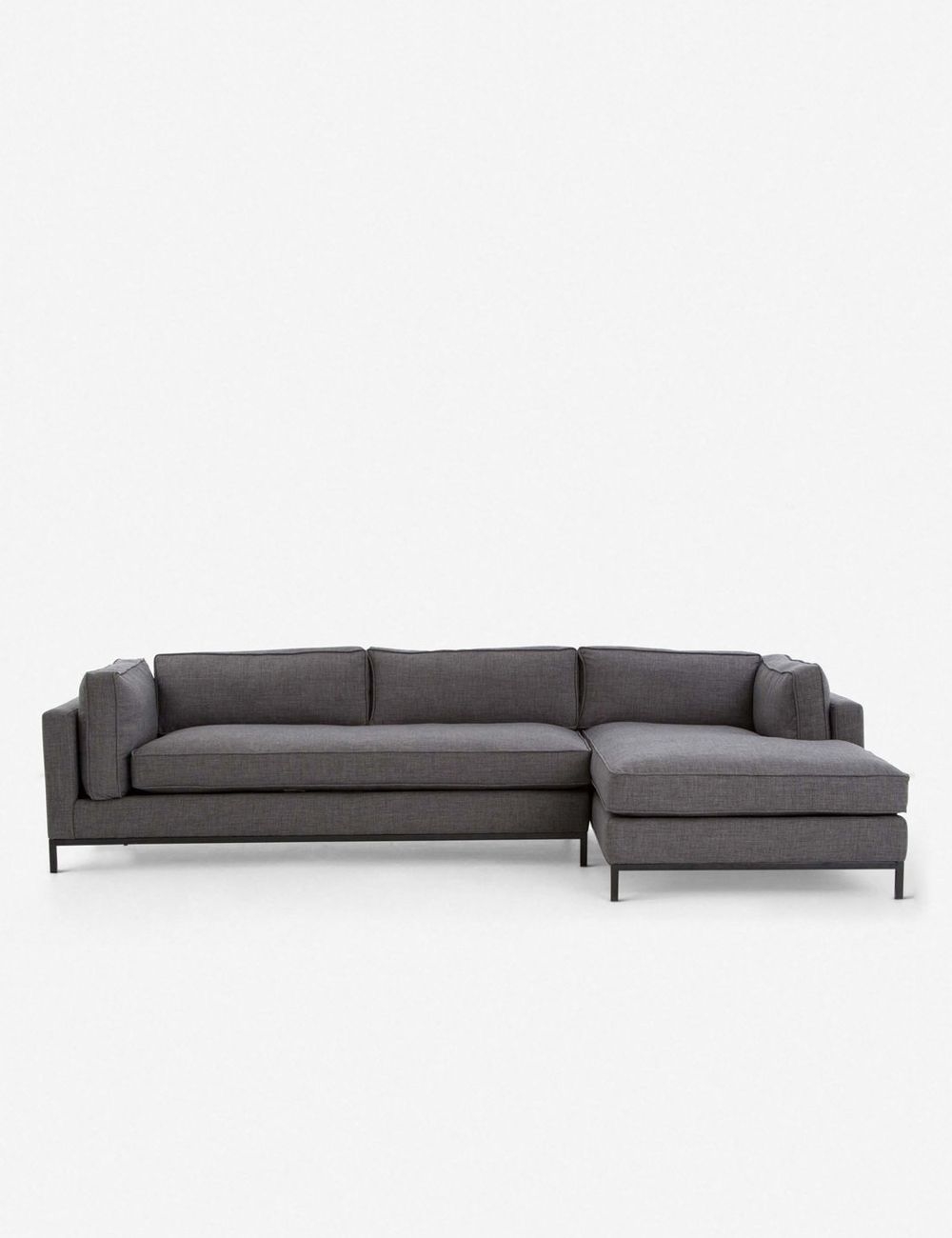 FRITZIE SECTIONAL, CHARCOAL (Right-Facing) - Image 0