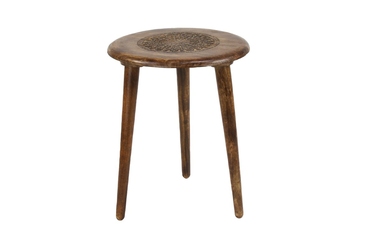 Anthea Solid Wood 3 Legs End Table - Image 0
